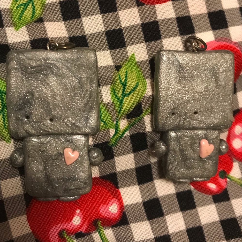 2 Cutesy Robot Charms
